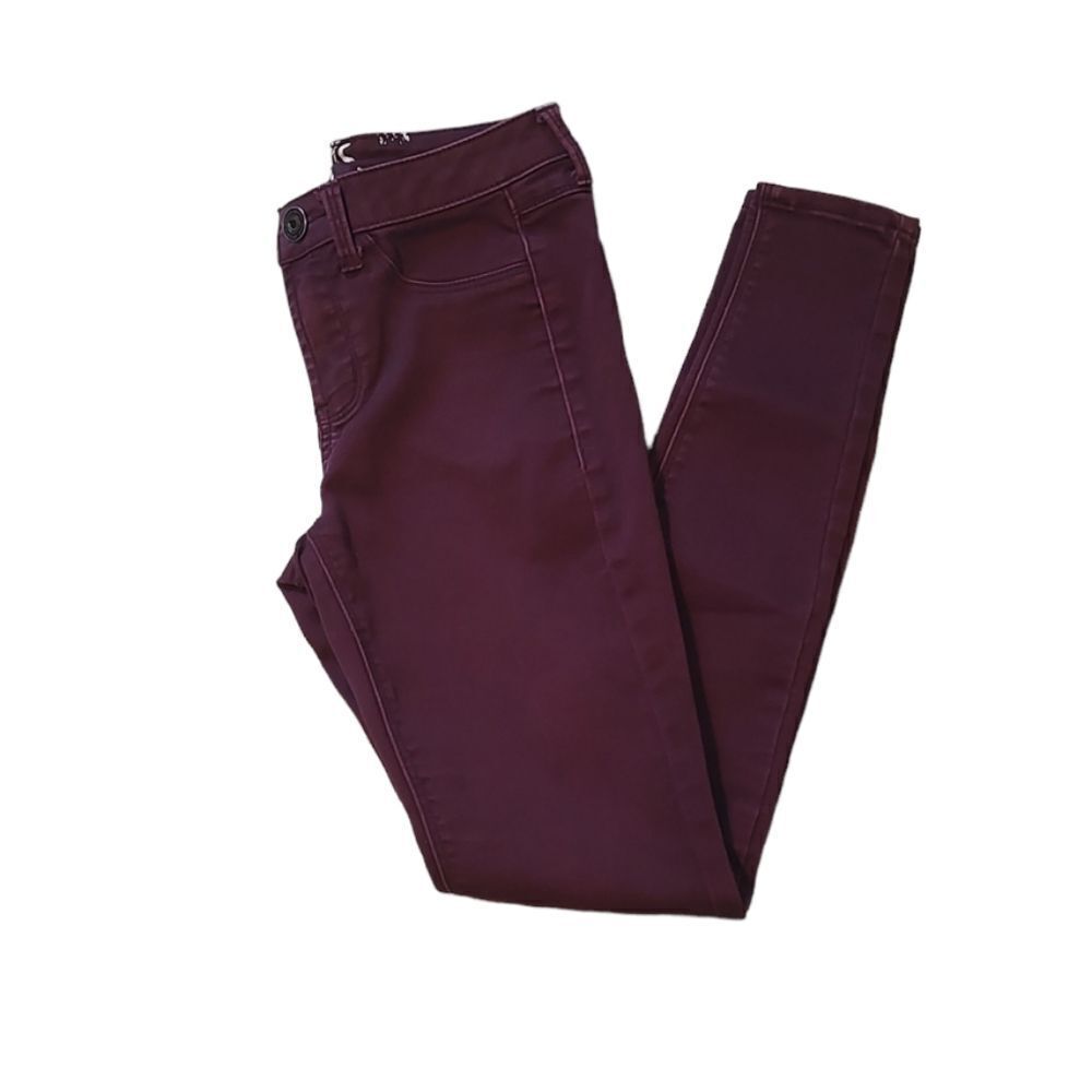 Burgundy Skinny Jeans